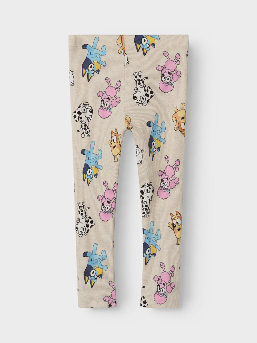 Name It Nina Bluey leggings til barn - peyote melange