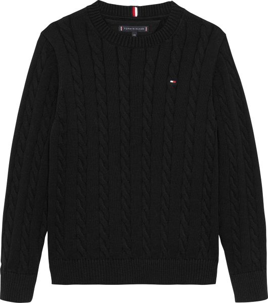 Hovedbilde Tommy Hilfiger Cable strikket genser - black