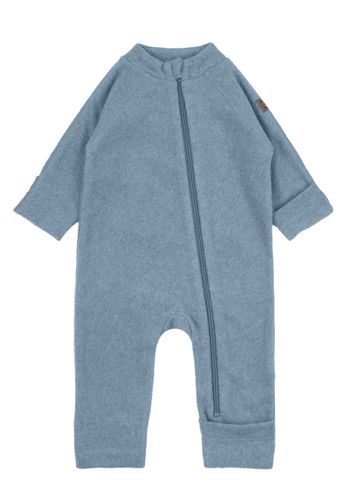 Mikk-Line Bomullsfleece heldress til baby - faded denim
