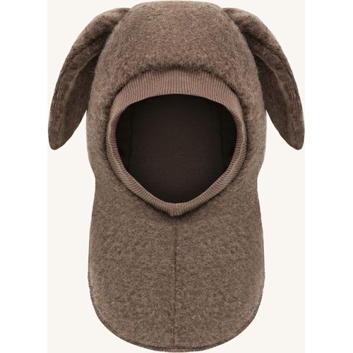 Hust & Claire Femi ullfleece balaclava med ører - deer melange