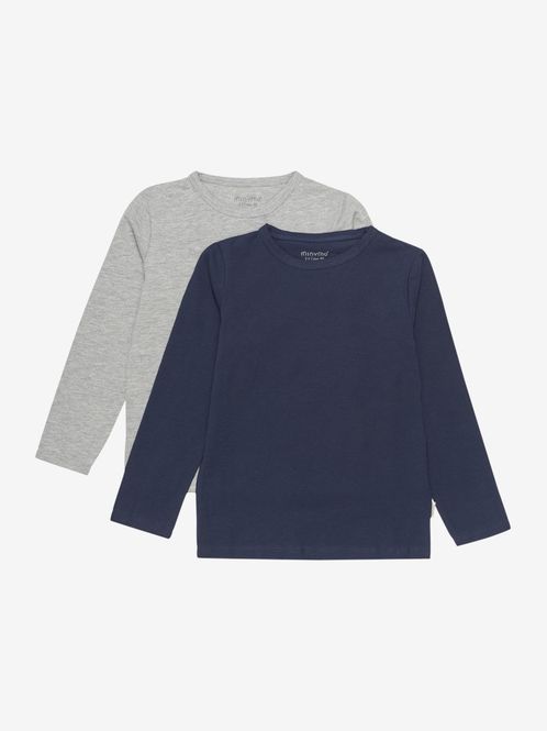 Hovedbilde Minymo Basic 2-pk genser til barn - dark navy