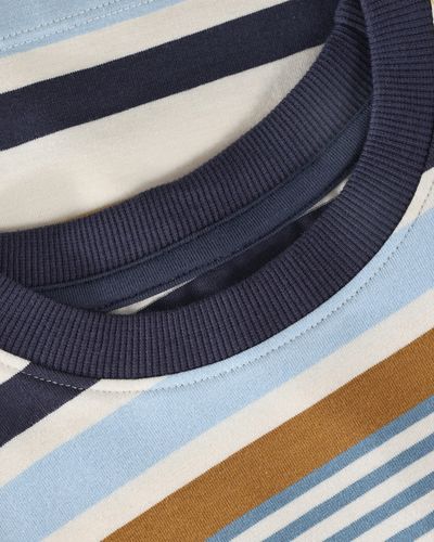 Minymo Stripe genser til barn - odyssey gray