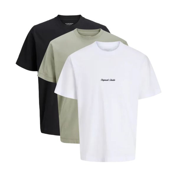 Hovedbilde Pakkedeal - Jack and Jones 3pk t-skjorter