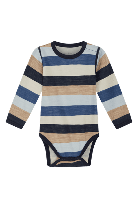 Hovedbilde Hust & Claire Baloo Wide Stripe ull/bambus body - ...