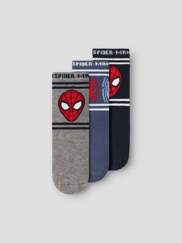 Name It Spiderman 3pk sokker til barn - navy blazer