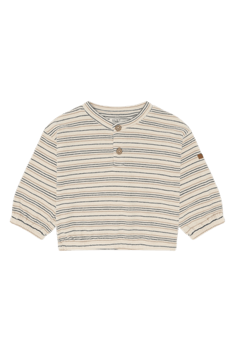 Hust & Claire Sigurd strikket stripe genser til baby - snow white