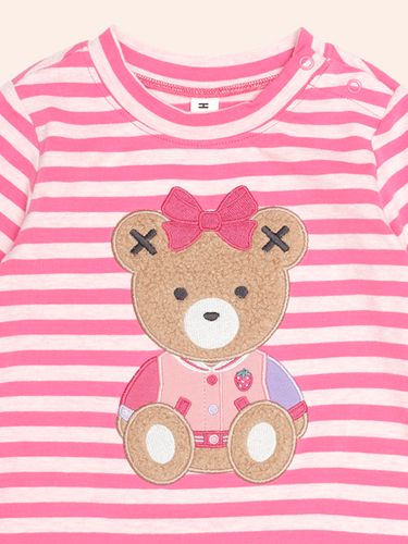 Huxbaby Berry stripe genser - dusty berry