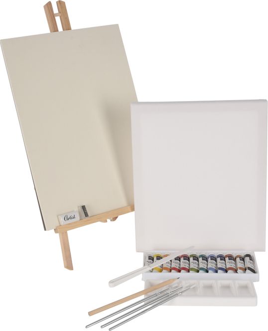 Hovedbilde Malesett med staffeli - 23 deler