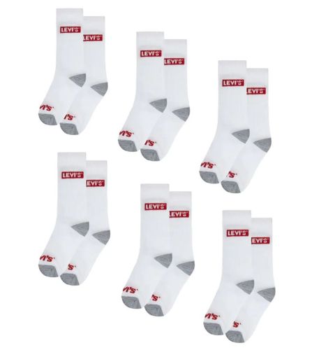 Levis 6 pk sokker - hvit