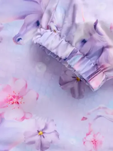 Name It Alfa Unicorn skalldress til barn - violet tulle