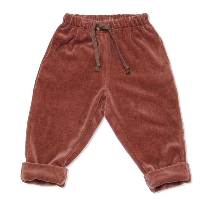 Hovedbilde HUTTELiHUT JOG pants velour - rosewood