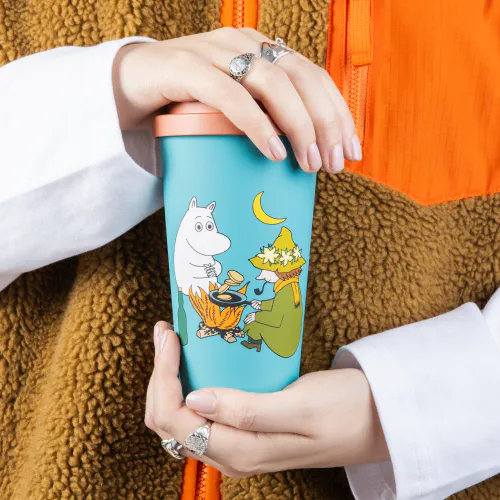 Moomin Take Away Kopp, 450ml, Mummitrollet & Snusmumrikken