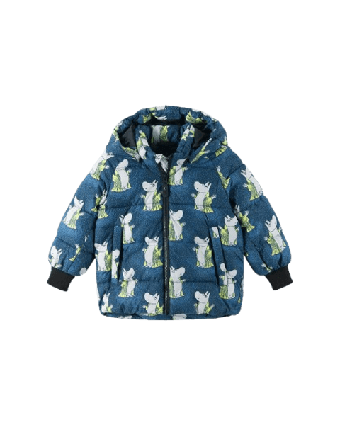 Hovedbilde Reima Moomin Lykta vinterjakke til barn - navy