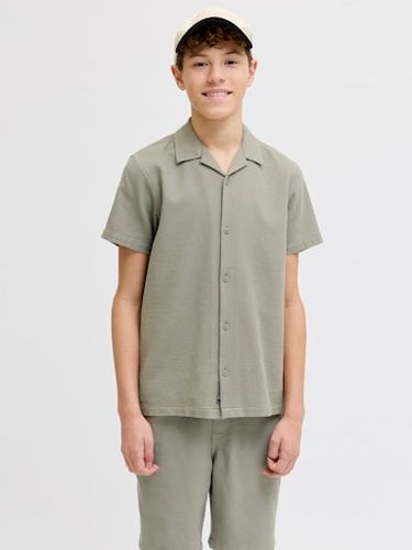 Jack & Jones Kortermet skjorte  med krage til junior - vetiver