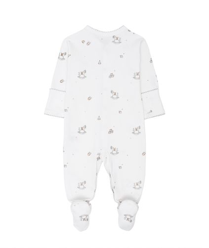 LIVLY Rocking Horse Footie heldress  til baby - white