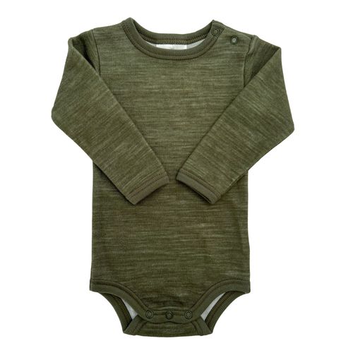 Blinke Spaceship ull/bambus body ensfarget - olive night