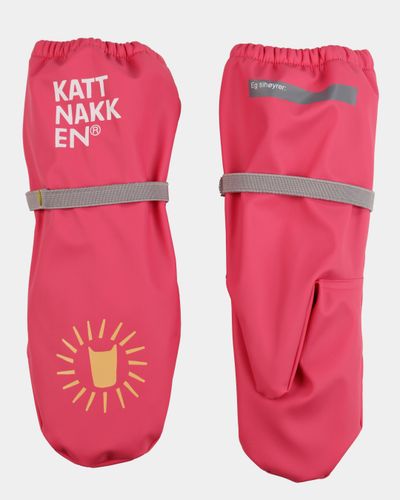 Kattnakken Regnvotter Superhelt - superrosa