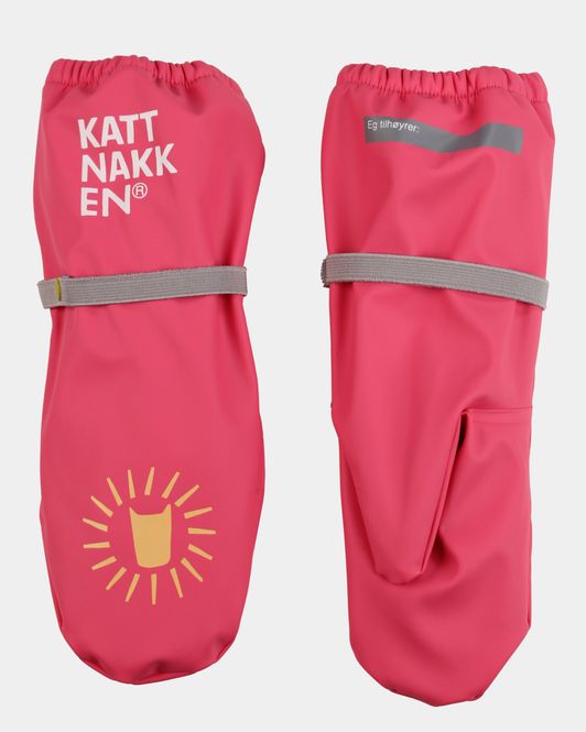 Hovedbilde Kattnakken Regnvotter Superhelt - superrosa