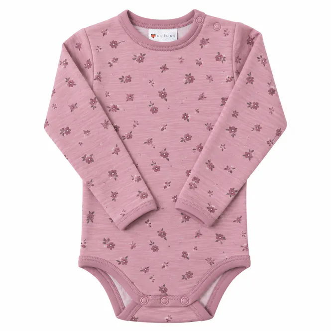 Hovedbilde Blinke Blossom ull/bambus body - heather rose