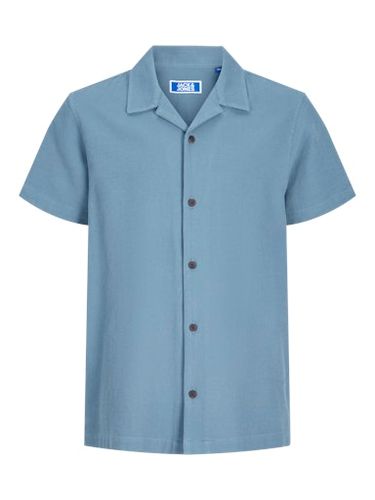 Jack & Jones Kortermet skjorte  med krage til junior - blue mirage