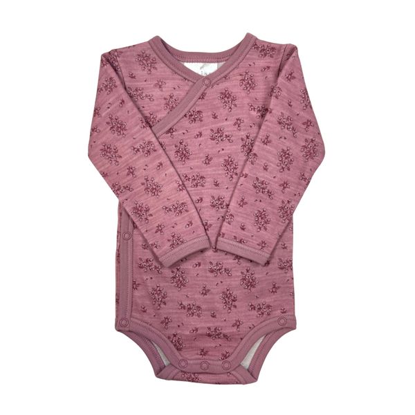 Hovedbilde Blinke Rose ull/bambus omslagsbody - floral pink