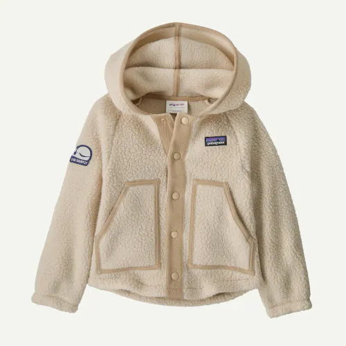 Patagonia Baby Retro Pile Fleece Jacket, Lve Sply Whle: Dark Natural