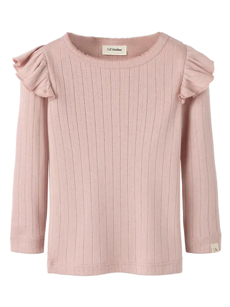 Hovedbilde Lil'Atelier Rachel genser til barn - misty rose