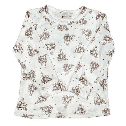 Blinke Teddy bambus 2 delt pysjamas - off white 