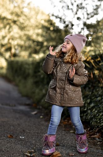 Mikk-Line Snow Boot Glitter  - Rose Brown 