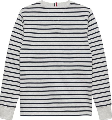 Tommy Hilfiger Stripe longsleeve - light grey heather