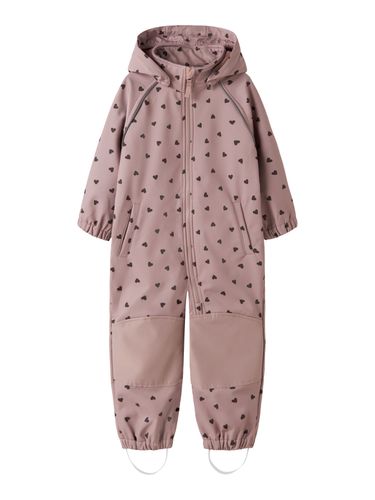 Name It Falfa Hearts softshelldress til barn - woodrose
