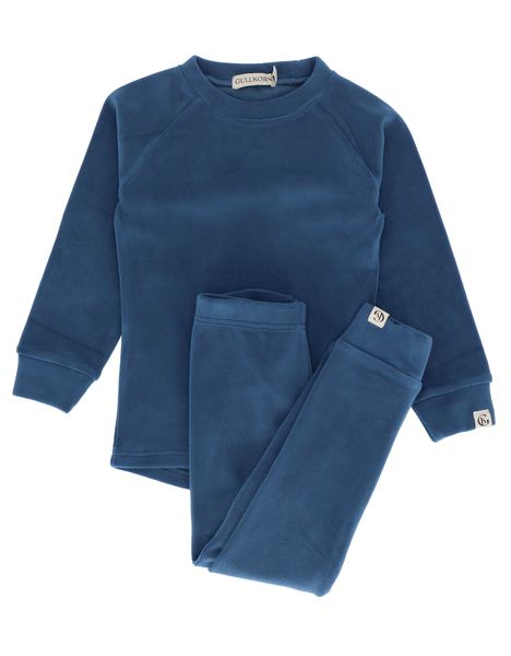 Hovedbilde Gullkorn Jona fleece sett - stormblå
