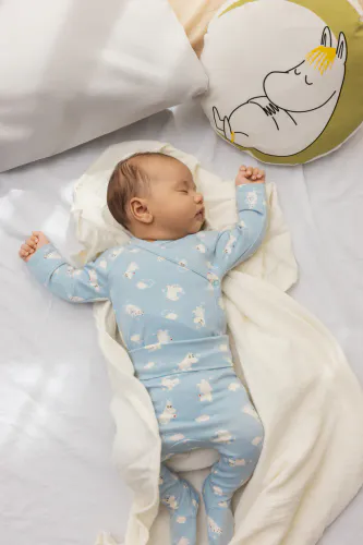 MarMar Moomin Piva bukse til baby - Blue Moomin