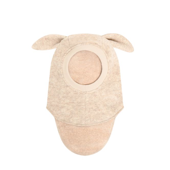 Hovedbilde HUTTELiHUT Bunny ull balaclava - sand melange