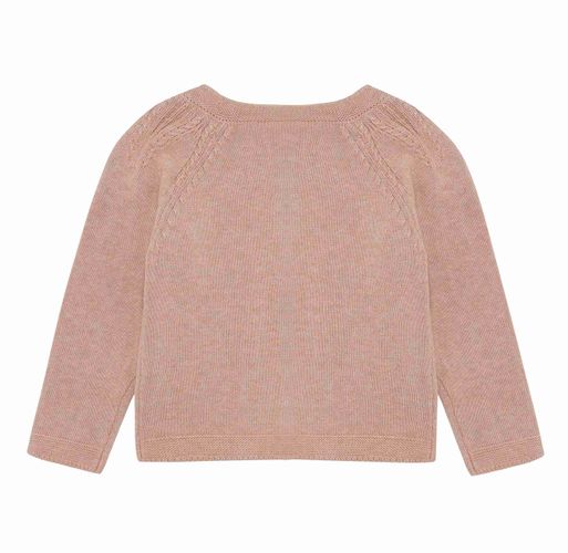 En Fant Cardigan til baby - adobe rose