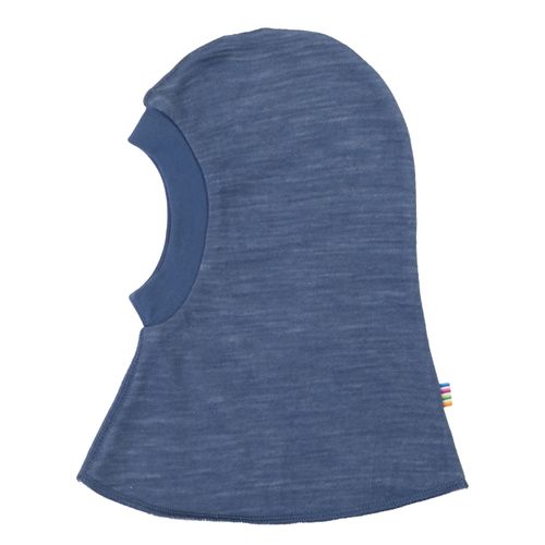 Joha Solid ull/bambus balaclava - blå