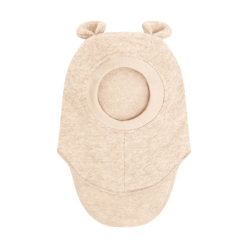 HUTTELiHUT ull balaclava med bamseører - sand melange