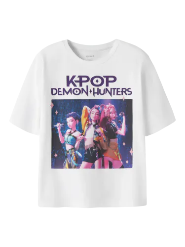Name It KPOP Huntrix t-skjorte til barn - bright white
