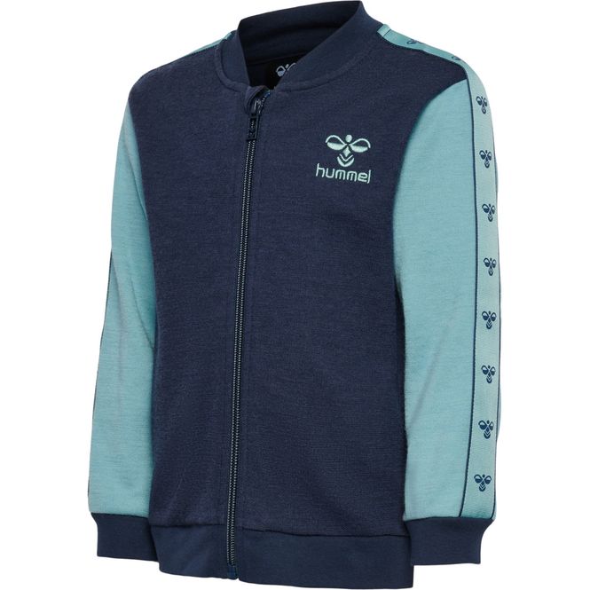 Hovedbilde Hummel Wulbato ull/bomull zip jakke - black iris