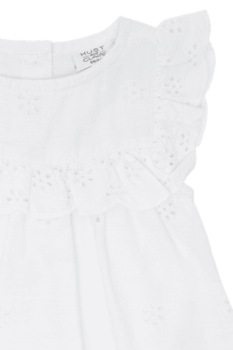 Hust&Claire Kirsti kjole til baby - white