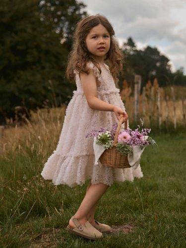 Lil' Atelier Fauna tyllkjole til jente - pumice stone