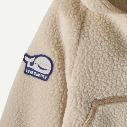 Patagonia Baby Retro Pile Fleece Jacket, Lve Sply Whle: Dark Natural