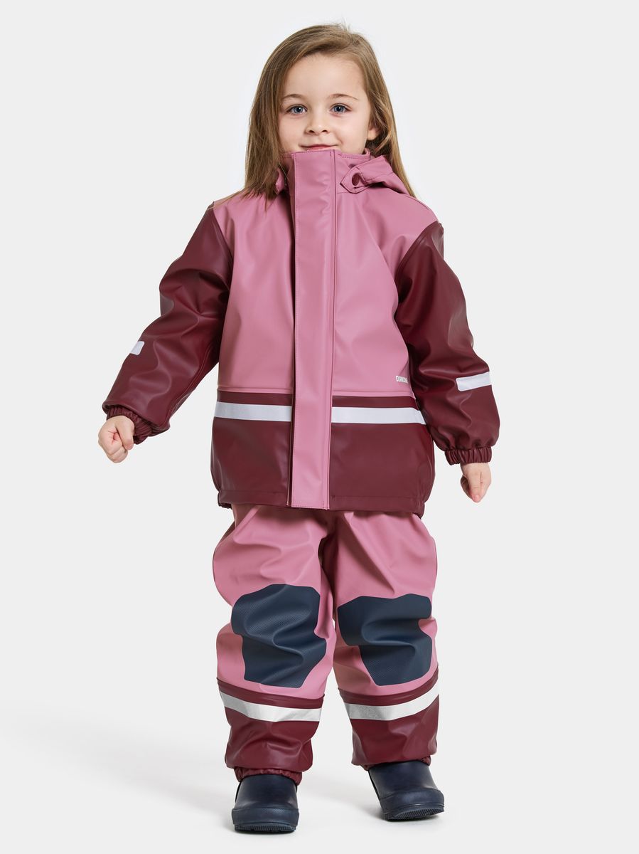 Didriksons Boardman Regnsett til barn - heather pink