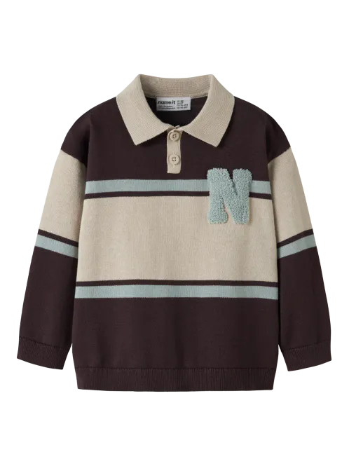 Hovedbilde Name It Ral polo genser - chocolate plum