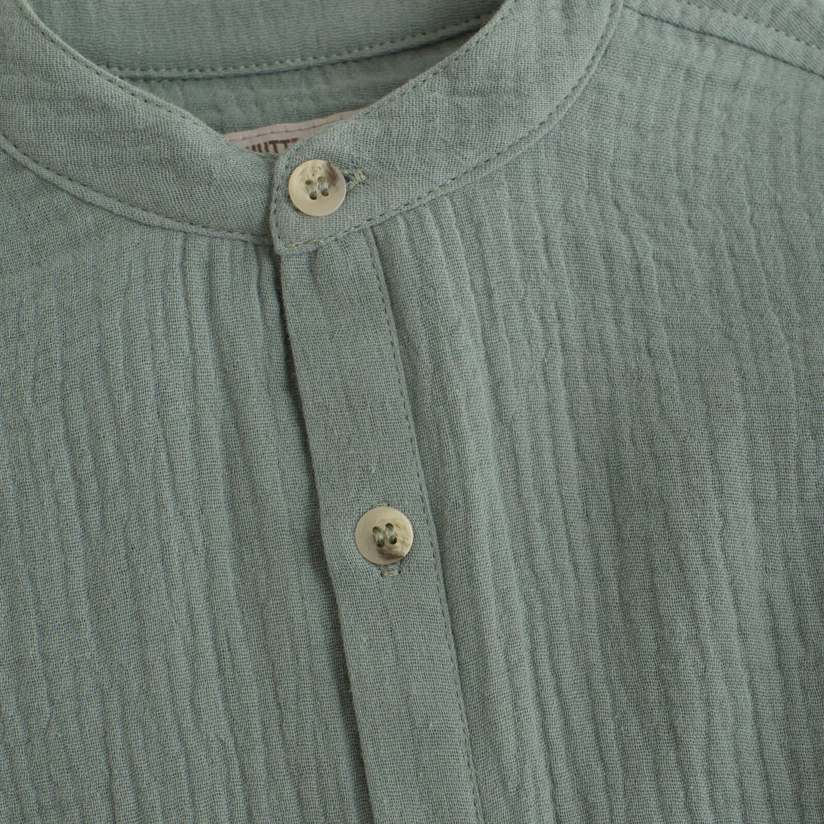 Huttlihut Muslin skjorte til barn - lily pad