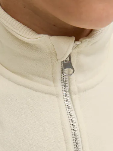 Jack and Jones Norrebro Halfzip til Junior - antique white