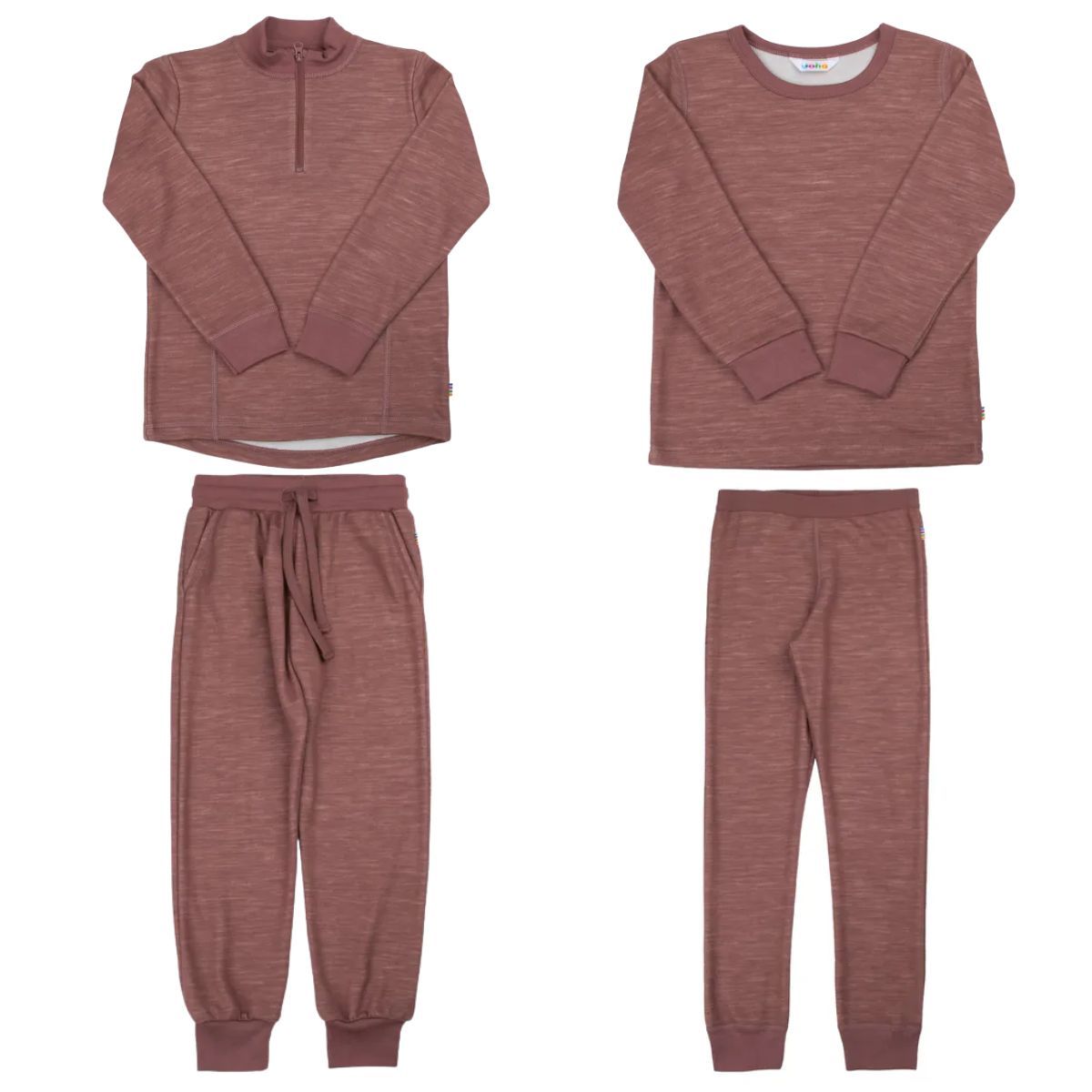 Pakkedeal - Joha ull/bambus kids - mørk rose