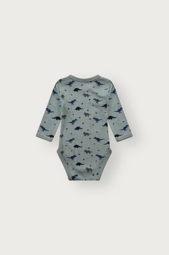 Hust & Claire Baloo Dino ull/bambus body - slate green
