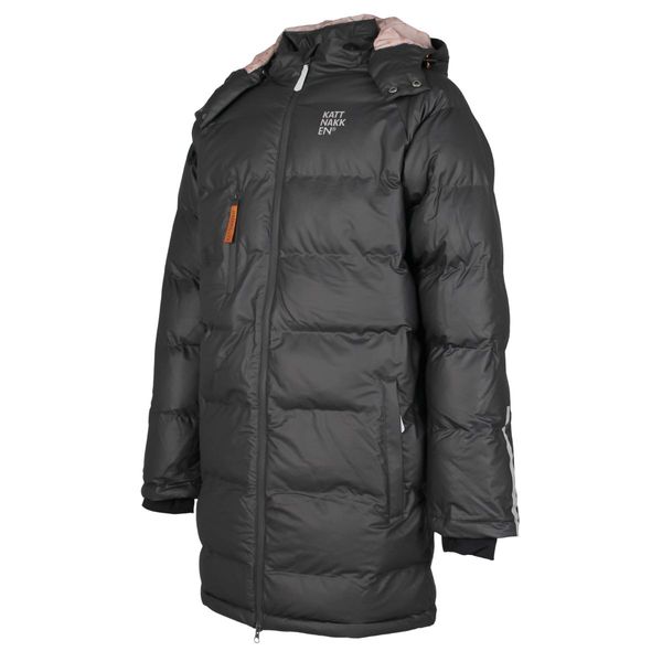 Hovedbilde Kattnakken Bobleregnjakke lang Sludd - kattesvart