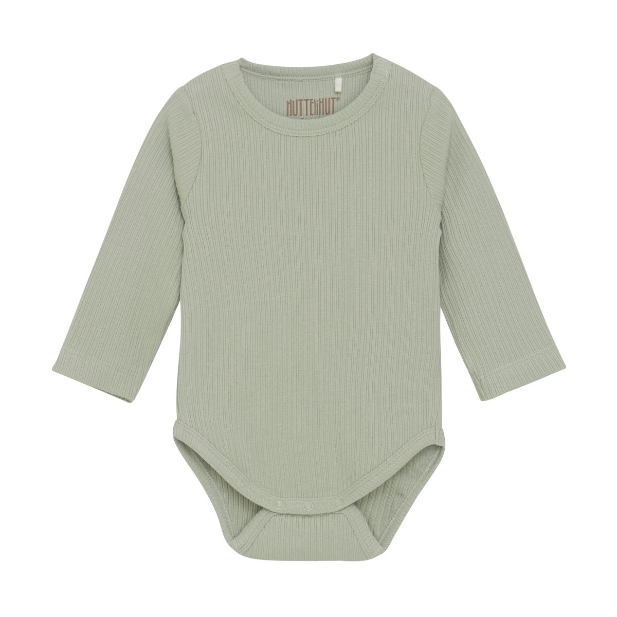 Huttelihut Rib body til baby - desert sage